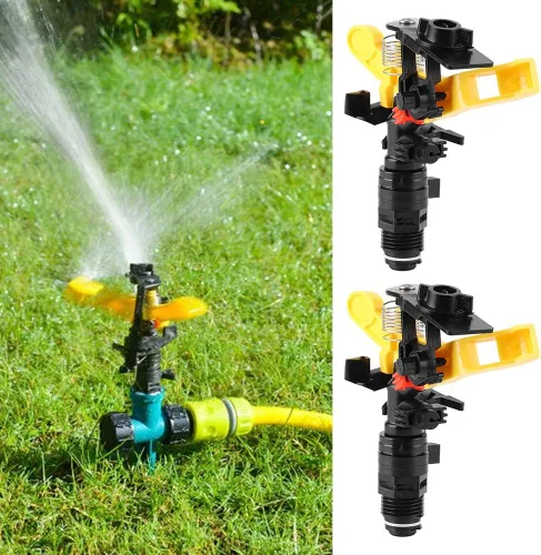 Miniatura 4 de Rociador de impulso de jardín de riego de impacto 2PCS para riego de agua, hilo macho DN15