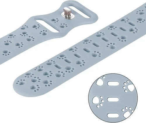 Miniatura 3 de Correa de silicona compatible con Apple Watch Band de 1.496 in, 1.575 in, 1.614 in, 1.654 in, 1.732 in, 1.772 in, 1.772 in, 1.772 in, 1.772 in