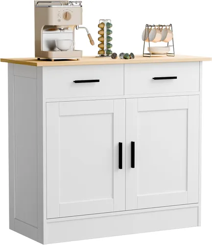 Gabinete de buffet con almacenamiento – Buffets y aparadores Armario de almacenamiento de cocina, mesa consola de madera mesa de café bar armarios