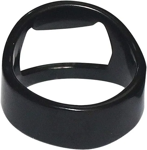 Miniatura 2 de Juego de 10 abrebotellas de acero inoxidable de color negro con 4 tamaños de mezcla: talla 8, talla 10, talla 12, talla 14