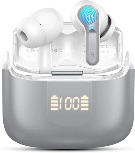 Miniatura 9 de Auriculares inalámbricos, auriculares Bluetooth 5.3 2025 NUEVOS auriculares estéreo de 40H Bass Auriculares intrauditivos ENC Auriculares