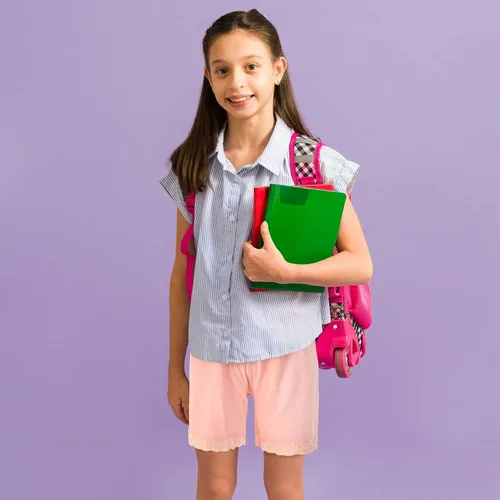 Miniatura 4 de Boyiee Paquete de 8 pantalones cortos para niñas, ciclismo, baile, gimnasia, yoga, seguridad, pantalones cortos para usar debajo del vestido