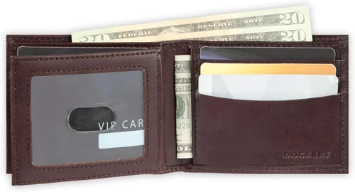 Miniatura 53 de Dockers Mens piel Capacidad extra Slimfold Bifold Wallet