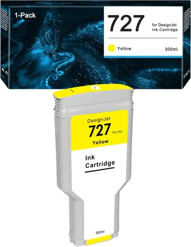 Miniatura 9 de HP 727 - Cartucho de tinta cian F9J76A 727XL compatible con impresoras DesignJet T920 T930 T1500 T1530 T2500 T2530 (paquete de 1, 10.8 fl oz)