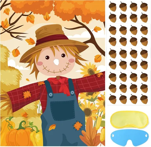 Miniatura 14 de Juego de fiesta de Hooqict Pin The Hat On The Cat para gatos, juegos de fiesta de cumpleaños de gato para niños, suministros de fiesta de cumpleaños
