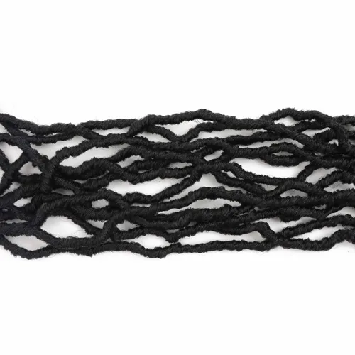 Miniatura 6 de Mytarku 8 paquetes de rastas suaves de 24 pulgadas con extremos rizados, rastas de pelo sintético de ganchillo bohemias para mujeres rastas de 1b
