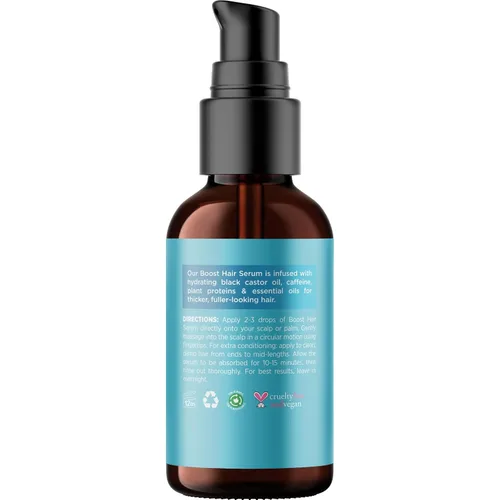 Miniatura 5 de Suero voluminizador de biotina para el cabello para hombres y mujeres, suero de cafeína para el cuidado del cabello y el cuero cabelludo con aceite