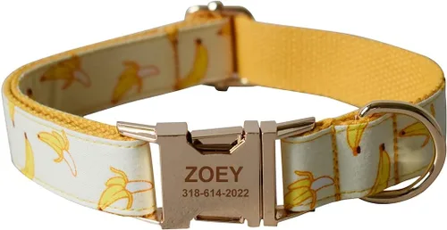 Collar de perro personalizado con nombres y número de teléfono grabados, etiquetas para cachorros personalizadas para mascotas pequeñas, medianas y