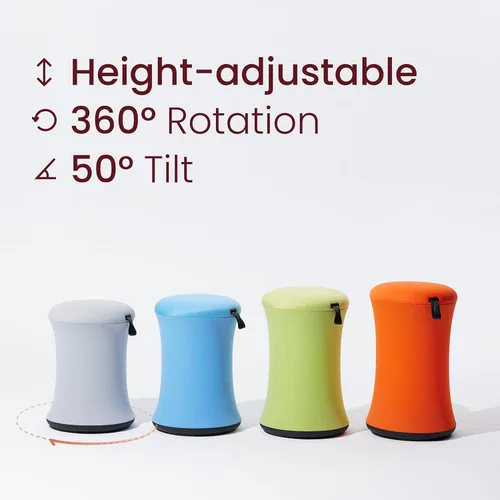 Miniatura 7 de TopJob Boba Chair - Elegante taburete oscilante activo, silla para TDAH, mejora la postura y la concentración, ergonómica con taburete ajustable
