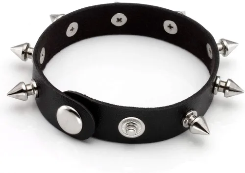 Miniatura 3 de Eigso - Pulseras de cuero punk para hombre y mujer, pulsera con tachuelas ajustables