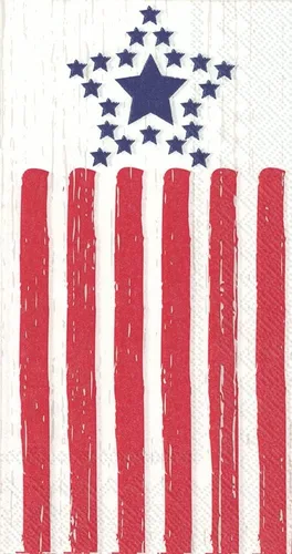 Miniatura 3 de IHR Ideal Home Range Servilletas desechables de 3 capas de papel, 8.5 x 4.5 pulgadas, bandera envejecida, 16
