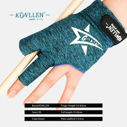 Miniatura 73 de KONLLEN Billiards Gloves for Left Hand/Right Hand L/XL Pool Gloves Professional Non-Slip Adjustable Breathable Snooker Gloves Popular Sizes for Men