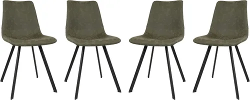 Miniatura 17 de LeisureMod Markley - Silla de comedor, color negro carbón