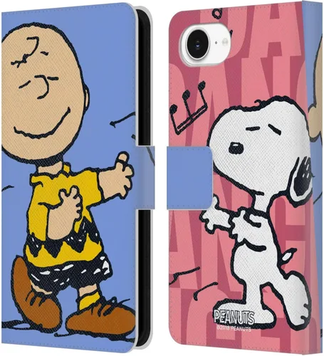 Miniatura 172 de Head Case Designs Funda de piel con licencia oficial de Peanuts Snoopy & Woodstock Balloon Halfs and Laughs para Apple iPhone 7/8/SE 2020 y 2022