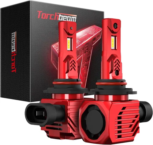 Miniatura 9 de Torchbeam Bombilla T6S 9005/HB3, 1000% de alto brillo, 6500K blanco frío 9005 bombillas Powersport con ventilador de enfriamiento, luces antiniebla