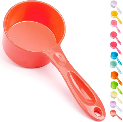 Miniatura 12 de Super Design - Cuchara de 1 taza para comida de perro, cuchara medidora de melamina para contenedores para perros, gatos, pájaros y conejos, cuchara