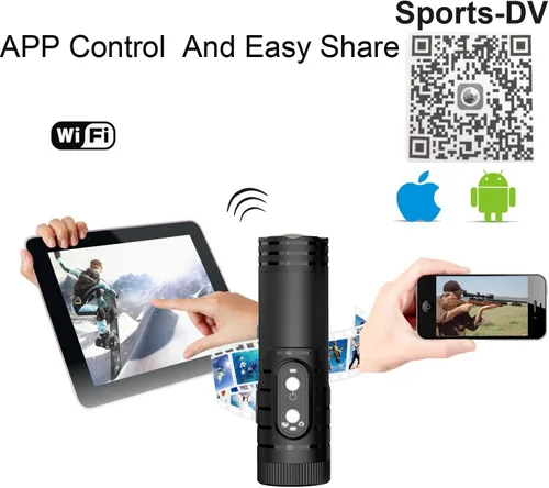 Miniatura 4 de Cámara de Video de Acción, Cámara de Escopeta WiFi APP Compartir Grabación HD 1080P para Tiro/Pesca/Platos de Arcilla/Caza con Arco Cámara de Casco