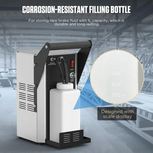 Miniatura 6 de Kit de purga de freno, máquina de intercambio de aceite y líquido de frenos automotriz de 110V, bomba extractora de líquido de freno, modo estándar
