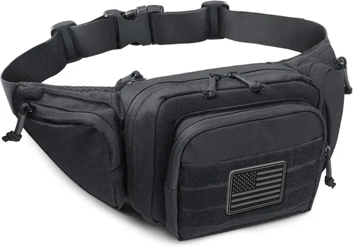 LIVANS Cangurera de transporte oculto, bolsa táctica para pistola de transporte para hombre, funda de ocultación para armas de 1911 y G 17, 19, 20,