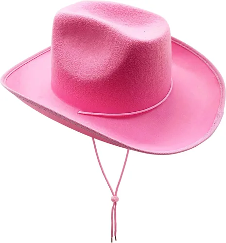 4E's Novelty Sombrero de vaquero para mujeres y hombres, sombrero de vaquera de fieltro para adultos, accesorios de vestir para fiesta occidental