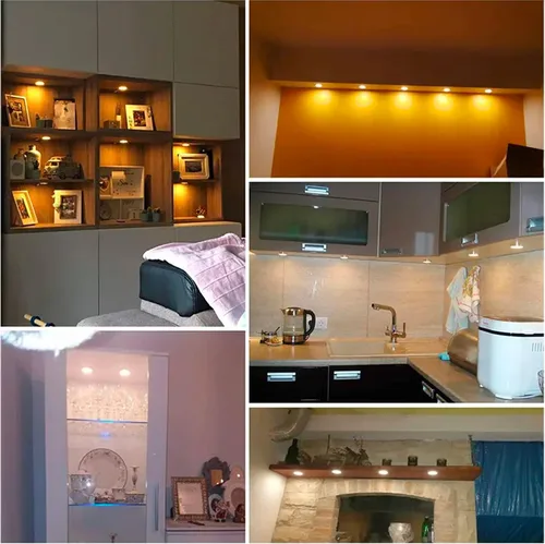 Miniatura 5 de Luces LED inteligentes de disco con control de aplicación, iluminación de gabinete regulable con Bluetooth, sincronización de música y función