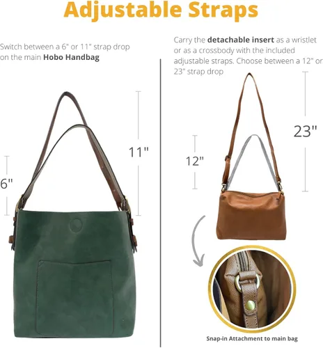 Miniatura 4 de Joy Susan Piel sintética para mujer bolso Hobo 2 en 1