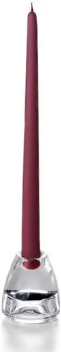 Miniatura 125 de yummi Velas cónicas color rosa claro de 12 pulgadas, 12 por paquete