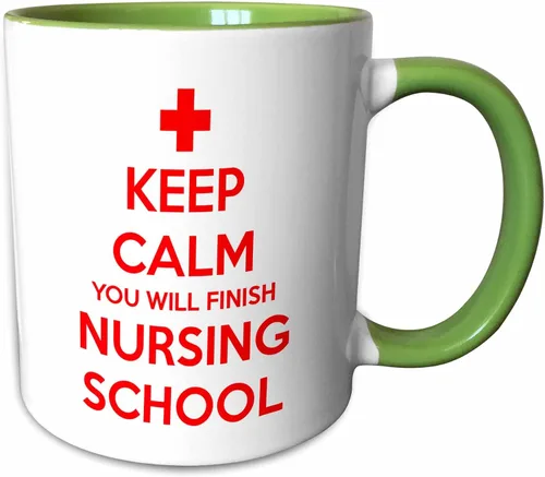 Miniatura 9 de 3dRose Taza "Keep Calm You Will Finish Nursing School", 11 onzas