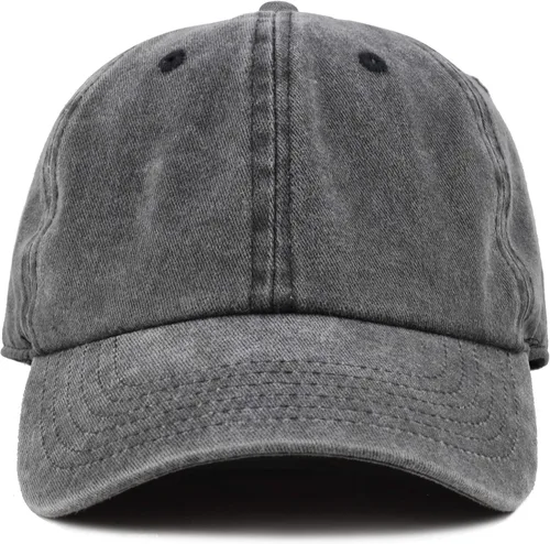 Miniatura 2 de The Hat Depot 100% algodón pigmento teñido de perfil bajo sombrero de papá seis panel casquillo