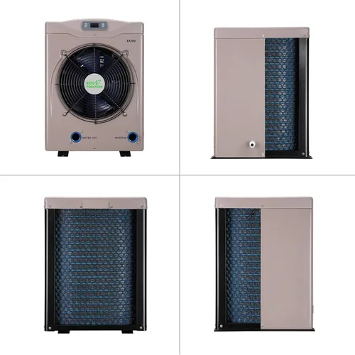 Miniatura 6 de ECOPOOLTECH Calentador eléctrico de piscina con bomba de calor para piscinas sobre el suelo de hasta 5000 galones, máximo 16184BTU/h, 5.62 COP, se
