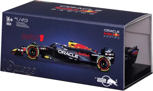 Miniatura 9 de Bburago 1:43 2024 Modelo de Carrera Oracle Red Bull RB20 con Casco, Verstappen #1