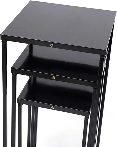 Miniatura 4 de 3 soportes altos para plantas para macetas, soporte de metal para plantas, jardín, boda, estante para plantas, soporte de exhibición para macetas