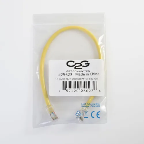Miniatura 34 de C2G 24494 Cable cruzado Cat5e - Cable de conexión de red sin blindaje sin arranque, naranja (3 pies, 3.0 ft)