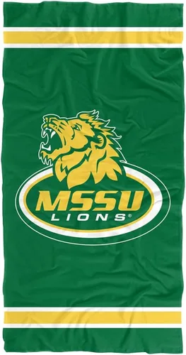 Miniatura 150 de LOGOVISION Manta Abilene Christian University, 30 x 60 pulgadas, logotipo primario CottonFront/PolyBackBeachTowel