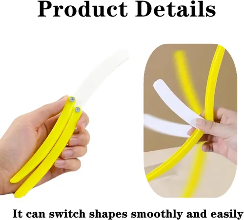 Miniatura 3 de Cuchillo de mariposa de plátano, cuchillo de mariposa resistente para entrenamiento y ejercicio al aire libre