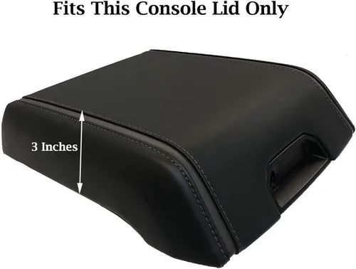 Miniatura 4 de Car Console Covers Plus Funda de neopreno para consola de reposabrazos central fabricada en Estados Unidos, diseñada para Ford Raptor 2017-2020