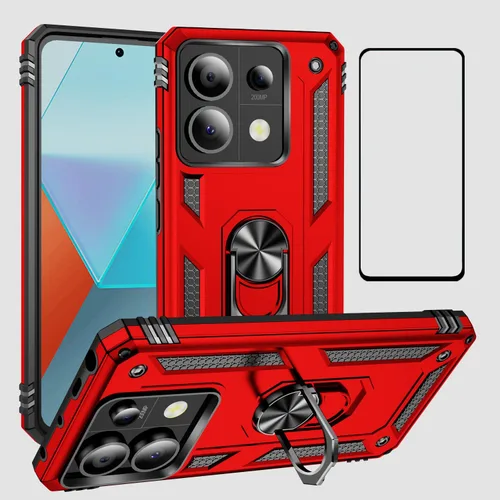 Miniatura 93 de Funda para Xiaomi redmi Note 12 Pro Plus 5G con protector de pantalla, soporte delgado protección militar a prueba de golpes Armor Defender Funda