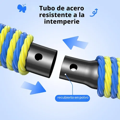 Miniatura 3 de Trekassy Columpio grande de tela de araña de 60 pulgadas para niños y adultos, columpio de red resistente para exteriores de 750 libras con marco