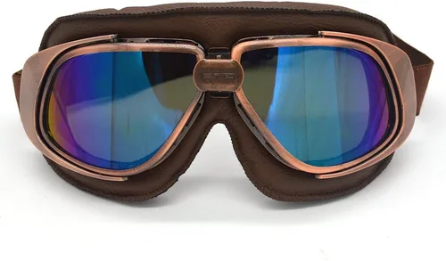 Miniatura 21 de Gafas vintage retro estilo piloto motocicleta Cruiser Scooter