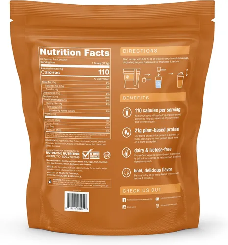 Miniatura 2 de NutraOne ProteinOne ProteinOne - Proteína vegana a base de plantas en polvo de proteína vegana, sin lácteos, proteína de guisantes y arroz