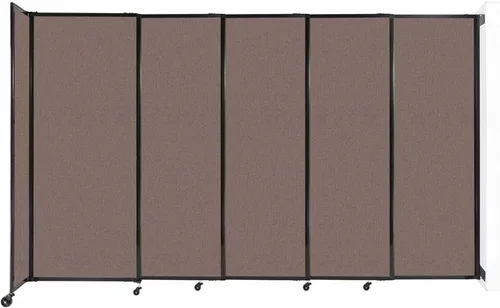 Miniatura 141 de Divisor de habitación de pared recta deslizante montado en la pared Anchos ajustables Ruedas de bloqueo Separador de habitación Paneles