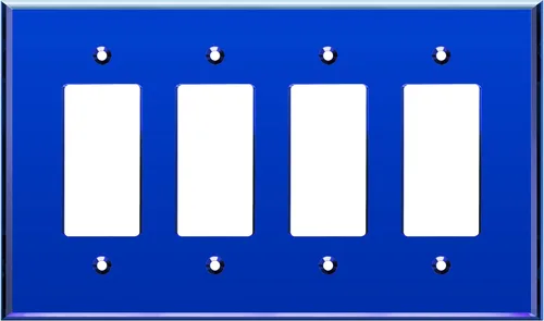 Miniatura 28 de LIDER Placa de Pared Decorativa de Acrílico Reflectante, Placa de Interruptor de Luz Espejada, Cubierta de Tomacorriente de Plexiglás, Vidrio Dorado