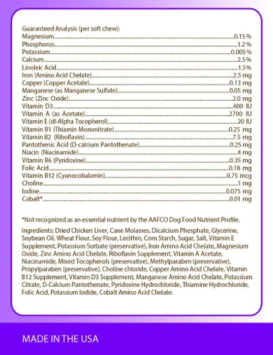Miniatura 2 de Healthy Breeds Bulldog francés multivitamínico suave masticable para perros 180
