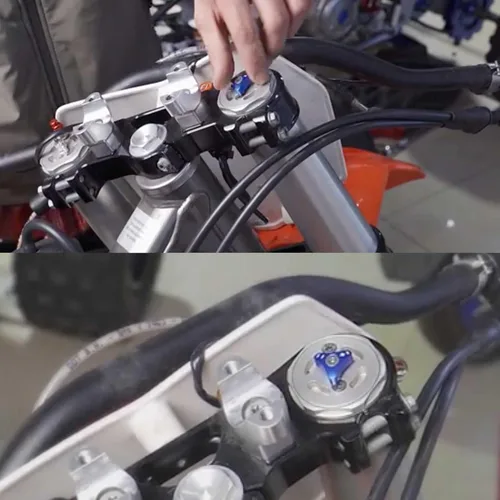 Miniatura 5 de Rippin Moto Ajustadores de perilla CNC de horquilla delantera Compatible con todas las horquillas WP de 1.890 in, la mayoría de motocicletas KTM