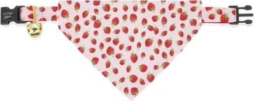Miniatura 18 de Ultra Joys Collar de gato con campanas - Separable para gatitos y gatos - Estampado a cuadros naranja pequeño Solo cuello a cuadros