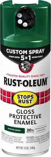 Miniatura 30 de Rust-Oleum 376855 - Pintura en aerosol antióxido personalizada 5 en 1, 12 onzas, color negro mate, (paquete de 1)