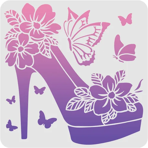 Miniatura 8 de FINGERINSPIRE Plantilla de ojos para pintar – Plantilla de dibujo reutilizable de ojos de belleza de 11.7 x 8.3 pulgadas – Diseños de mariposas