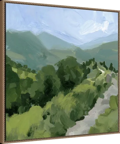 Miniatura 2 de Amanti Art Lienzo enmarcado para pared, 30 x 30 pulgadas, camino forrado de árbol I por Victoria Barnes, lienzo enmarcado para pared, obras de arte