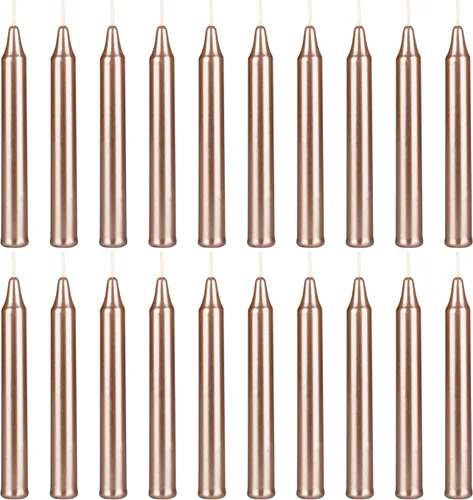 Miniatura 10 de MEGA CANDLES 20 piezas de velas cónicas mini sin perfume amarillas exquisitas, 10 cm de alto x 1 cm de diámetro, Campanas Mágicas, Encantamiento