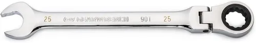 Miniatura 16 de GEARWRENCH Llave combinada de trinquete con cabeza flexible de 12 puntos, arco oscilante de 4 grados de 8 mm - 86708